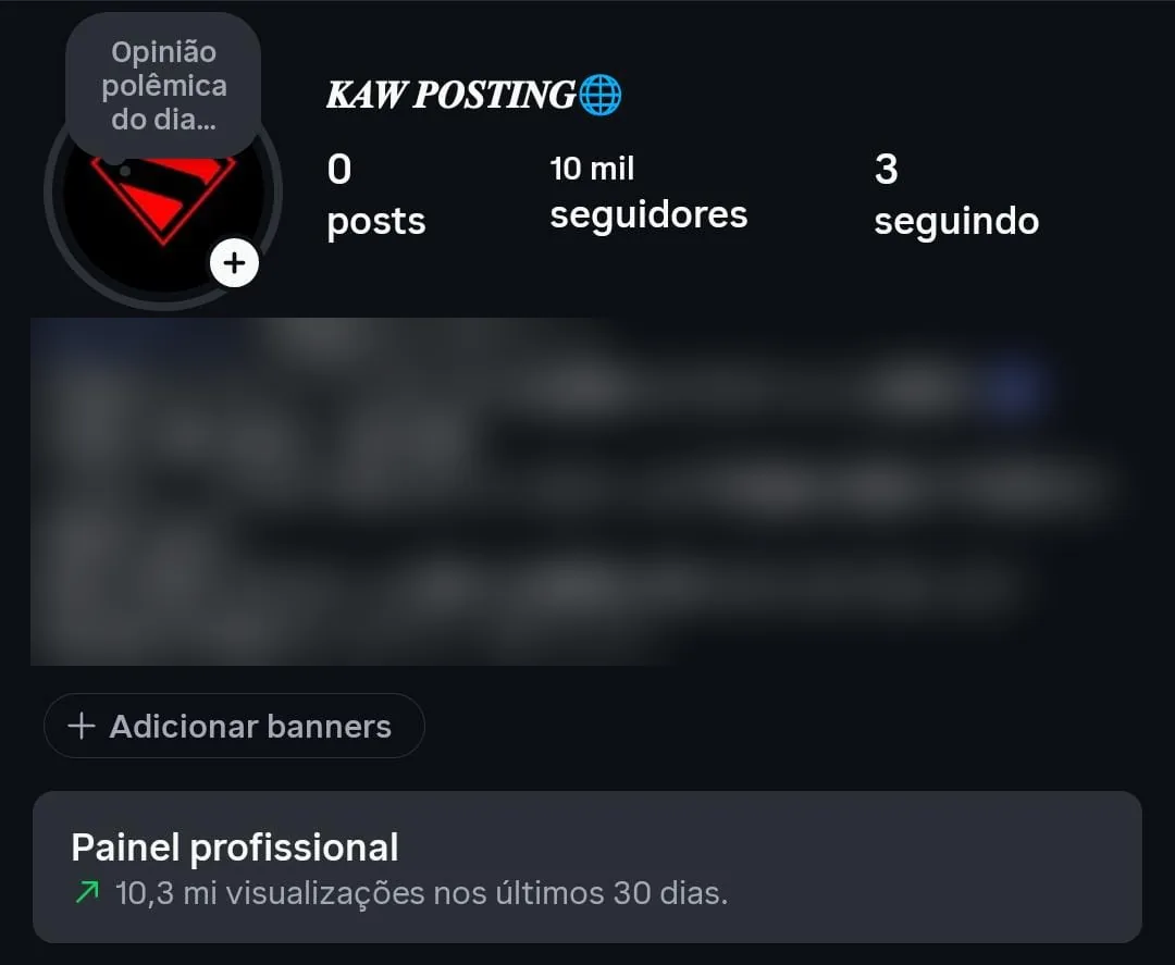 10,3 milhões de visualizações em 30 dias