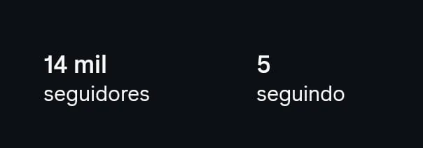 14 mil seguidores
